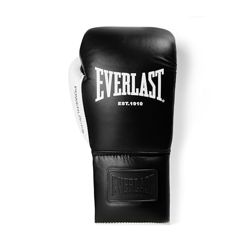 Everlast Powerlock OG Pro Boxing Gloves - color: Black/White, size: 10oz