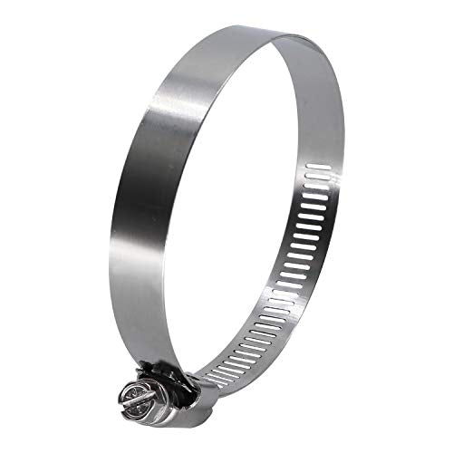 5" Worm Gear Hose Clamp - SAE 80 Size, Full Stainless Steel with 1/2" Band Width, Working Range 116mm - 140mm Hose Clamps,10 Pack