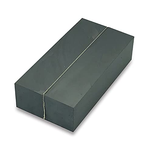 Ceramic Rectangular Square Magnets - Bulk Heavy Duty C8 Grade Rectangle Ferrite Block Magnet 1x1x4 Bar Magnet (Pack of 2)