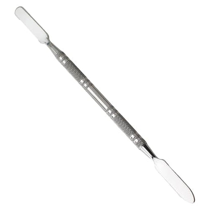 TAODAN 4PCS 160mm Silver Stainless Steel Spatula Double Ended Laboratory Scraper Mini Metal Embossing Rod Foundation Tint Bar Suitable for Classrooms and Plants