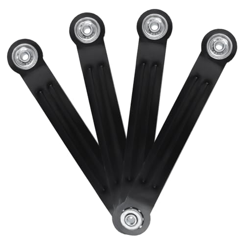 Glider Bearing Arm Bracket Replacement, 4Pcs Balck, 9.9 Inch Length & 7.5 Inch Hole Center, Hardware Rocker Parts for Patio Glider, Garden Bench, and Chair Repair - color: Black, size: L 9.9" x 7.5" Centers