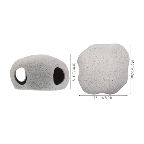 SUPVOX Aquarium Shelter House Small Cave for Fish Tank Porous Hollow Fish Hiding Breeding Tube Decorative for Shrimp and Cichlid in Freshwater Aquariums