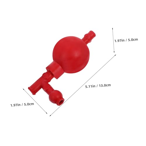 PRETYZOOM Lab Pipette Filler Bulb Ergonomic Rubber Suction Ball with Way Valve Quantitative Tool for Efficient Liquid Transfer Industrial and Mineral Laboratories