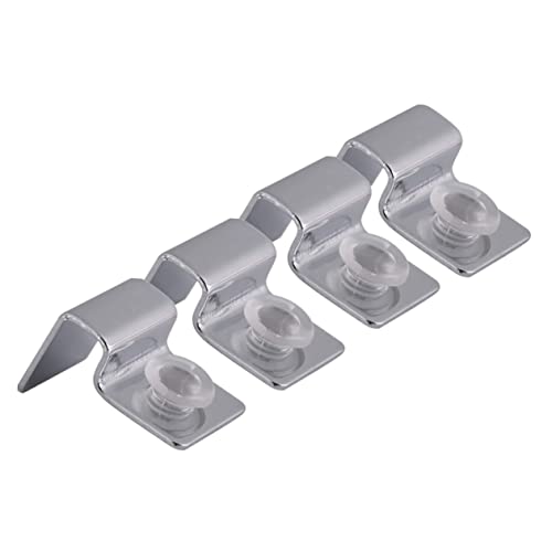 NOLITOY 2sets Aquarium Clips 6mm Fish Tank Glass Cover Holders Tank Lid Support Clips 4pcs*2