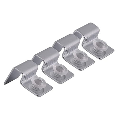 NOLITOY 2sets Aquarium Clips 6mm Fish Tank Glass Cover Holders Tank Lid Support Clips 4pcs*2