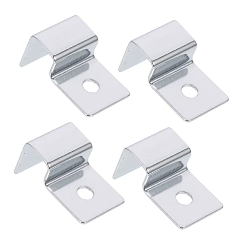BESPORTBLE 4pcs Stainless Steel Fish Tank Lid Holders Easy Install Aquarium Glass Cover Racks Support for Thick Glass Fish Tank Accessories