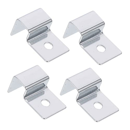 BESPORTBLE 4pcs Stainless Steel Fish Tank Lid Holders Easy Install Aquarium Glass Cover Racks Support for Thick Glass Fish Tank Accessories