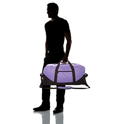 DALIX 25" Big Adventure Large Gym Sports Duffle Bag (Black Grey Navy Blue Red Camo) - color: Purple