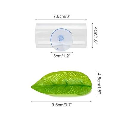 MiOYOOW Betta Shelter Hideaway, Acrylic Fish Shrimp Habitat Fish Tube Tunnel with Suction Pads Mounting for Small Fish Shrimp - color: Transparent
