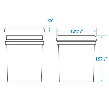 Seachoice 5-Gallon Plastic Bucket w/Metal Handle, Yellow