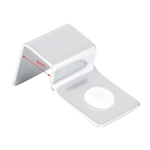 Pssopp Aquarium Glass Cover Clamp/Holder, Aquarium Hoods Stainless Steel Easy Installation Lid Support Holders for Rimless Fish Tank Cover Glass Clamp/Holder, High Strength