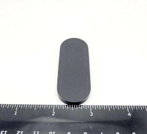 2 1/2" x 1" Oval Silicone Rubber Bumper Feet 3/16" Thick Adhesive Backed Pads for Electronics Displays and Appliances Non Slip Waterproof Spacers (8 Pack)