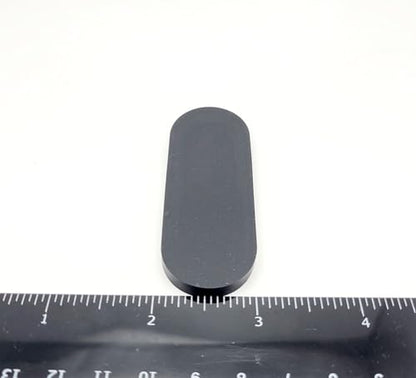 2 1/2" x 1" Oval Silicone Rubber Bumper Feet 3/16" Thick Adhesive Backed Pads for Electronics Displays and Appliances Non Slip Waterproof Spacers (8 Pack)