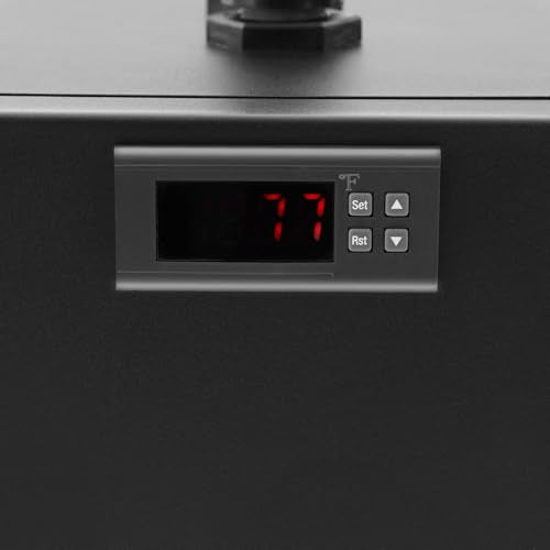 1/10 HP Water Chiller Machine, 42 Gallon Capacity, Hydroponic Cooling System, Efficient Cooling System, Quiet Titanium Fish Tank Water Chiller 50dB for Saltwater Freshwater Axolotl Coral