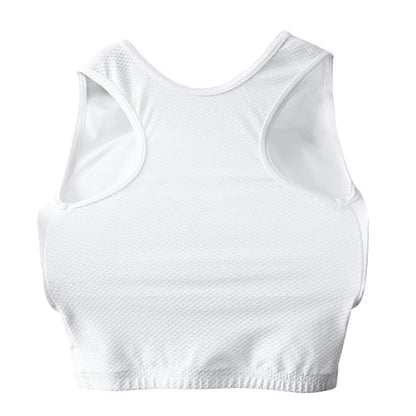 adidas Women Lady Female Karate Chest Guard, Body Protector - WKF Approved - White - size: X-Large