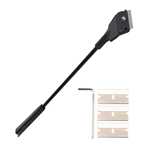 Scraper for Glass Aquariums Fish Cleaner Aquarium Scrapers Plastic Aquarium Plant Tools Long Aquascaping Tools Spatula Aquatic Plants Tool for Freshwater and Saltwater