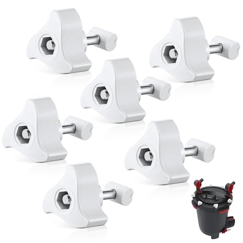 6 Pack Replacement Parts Compatible with Fluval Canister Filters, Lid Fastener Compatible with Fluval FX6 FX5 FX2 FX4, Secure Fit and Long Lasting