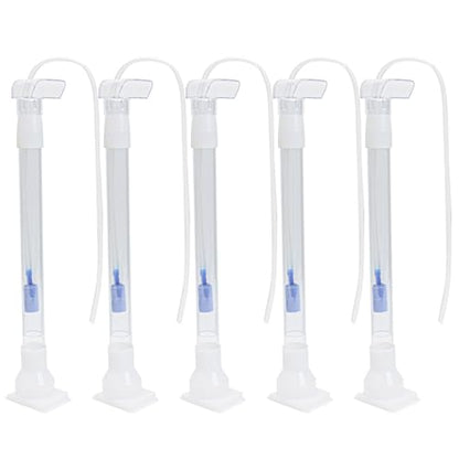 5pcs Under Gravel Filter Aquarium Uplift Tube, Undergravel Bottom Filters for Fish Tanks Water Cleaner Small Board Air Clean System Freshwater Saltwater, Clear Tubing Accessory Kit