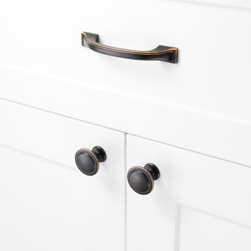 10 Pack 3-3/4 Inch Oil Rubbed Bronze Cabinet Pulls Brushed Bronze Cabinet Handles Bronze Kitchen Hardware for Cabinets Drawer Dresser ZP2409 Cupboard Bedroom Closet Bathroom Vanity - color: Oil Rubbed Bronze, size: 3-3/4" Hole Centers-10 Pcs