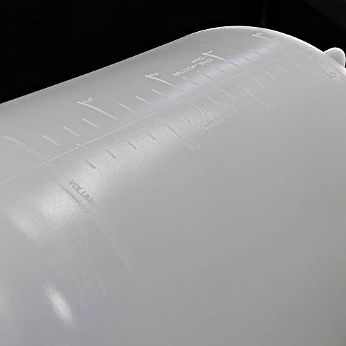 20L (5 Gallons) Round Carboys with Handles,Molded Graduations, Autoclavable PP Material, Heavy Duty Water Can, Lab, Home, Travel Liquid Storage, LVAA002 - style: 20L