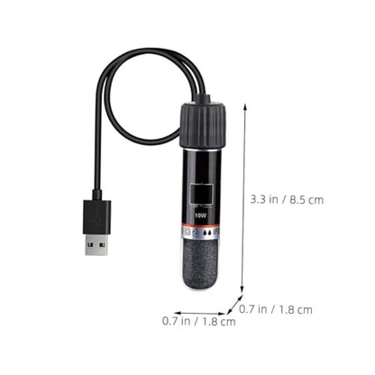 Happyyami Mini Aquarium Heater Compact Heating Tool for Small Fish Tanks Reliable Temperature Control Design for Desktop Aquariums Materials