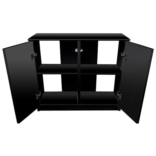 Aquatop Forza Premier 2 Door Aquarium Cabinet Stand for 20 Long, 29, 30 Extra High, 37 Gallon Tanks, Black
