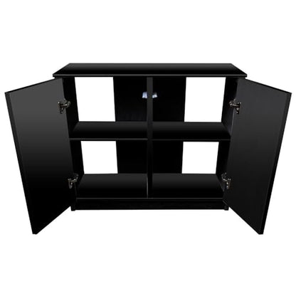 Aquatop Forza Premier 2 Door Aquarium Cabinet Stand for 20 Long, 29, 30 Extra High, 37 Gallon Tanks, Black