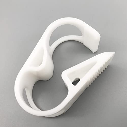 10PCS 18-25mm/3/4''-1'' Extra Large Plastic Tubing Clamp 10-Grade Adjustable for Flow Control Shut off Hose Clip Tube Clamp Pinch - size: for tube OD 3/4''-1'' (18-25mm)