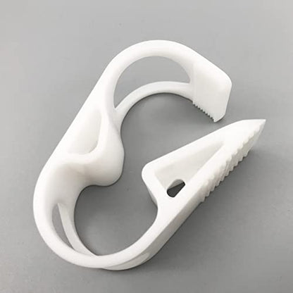 10PCS 18-25mm/3/4''-1'' Extra Large Plastic Tubing Clamp 10-Grade Adjustable for Flow Control Shut off Hose Clip Tube Clamp Pinch - size: for tube OD 3/4''-1'' (18-25mm)