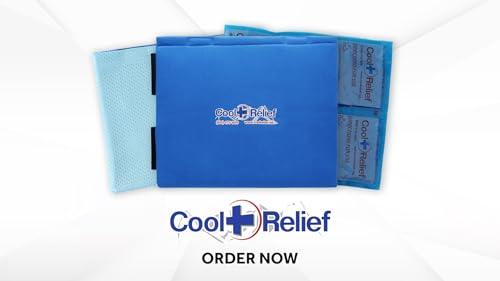 CoolRelief FlexGel - Versatile Gel Ice Pack Wrap for Knee, Shoulder, and Hip - Medical Grade Reusable - Advanced Cold Therapy (11" x 12" - Single Pack)