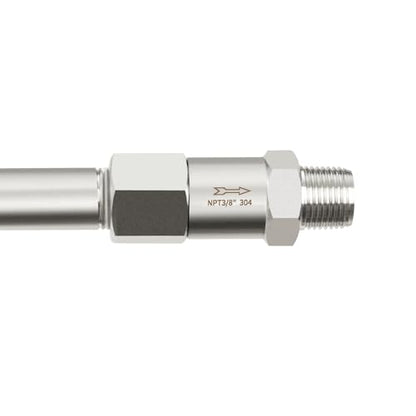 ChillWaves 304 Stainless Steel In-Line Split Check Valve 3/4" NPT Male x 3/4" NPT Female Thread, One-Way Non-return Check Valve for Backflow Prevention(1-PACK)