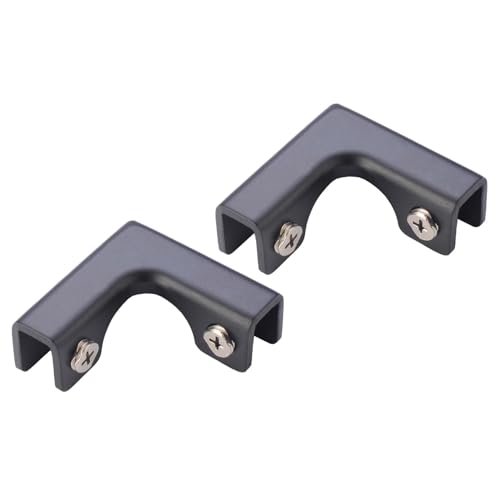 2X Glass Connector Fish Tank Fixing Bracket Corner Protector Fish Tank Fitting Glass Fixing Clip for Glass Display Cabinet, for 8 to 10mm