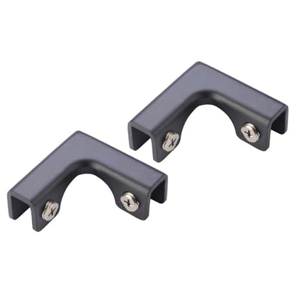 2X Glass Connector Fish Tank Fixing Bracket Corner Protector Fish Tank Fitting Glass Fixing Clip for Glass Display Cabinet, for 8 to 10mm