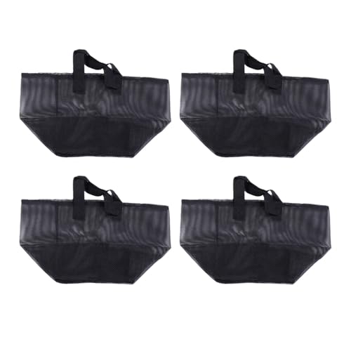 4PCS Aquatic Plant Pots, Reusable PVC Pond Planting Bags with Sturdy Handles, Aquatic Plant Baskets, Grow Bags for Island Live Aquarium Flowers, Convenient to Storage (Square) - size: Square