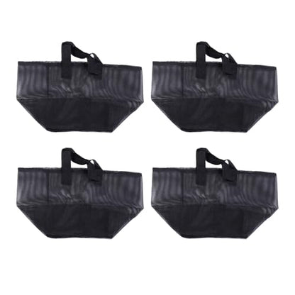 4PCS Aquatic Plant Pots, Reusable PVC Pond Planting Bags with Sturdy Handles, Aquatic Plant Baskets, Grow Bags for Island Live Aquarium Flowers, Convenient to Storage (Square) - size: Square