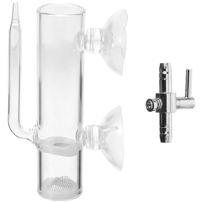 VOSAREA 1 Set Glass Shrimp Hatchery Box Suction Incubator for Brine Shrimp Eggs Fish Breeder Container with Isolation Design Easy to Clean for Aquatic Farming