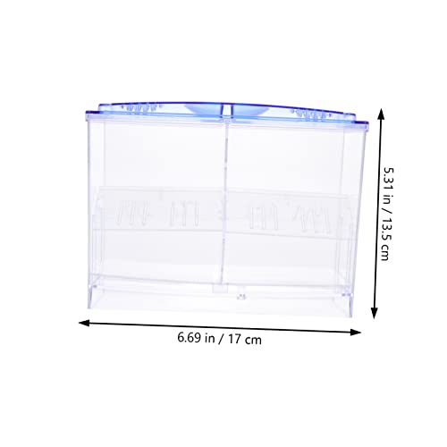 BESPORTBLE Transparent Fish Breeding Box Double-Layer Fry Hatching Container with Air for Efficient Fish Incubation and Space-Saving Design for Aquarium Use