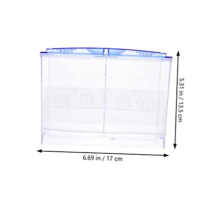 BESPORTBLE Transparent Fish Breeding Box Double-Layer Fry Hatching Container with Air for Efficient Fish Incubation and Space-Saving Design for Aquarium Use