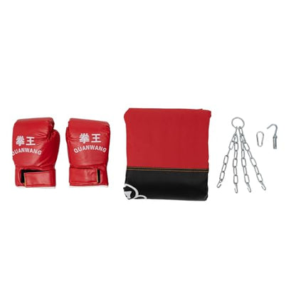 Punching Bag for Adults, PU Heavy Boxing Bag Set, Unfilled Heavy Punching Bag