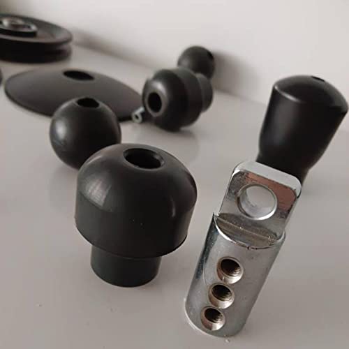 DYNWAVE Gym Machine Cable Stoppers Balls Stopper Fixing Set Weight Cable Machine Clothesline Pulley Set Terminals Heavy Duty for Exercise Workout - color: A