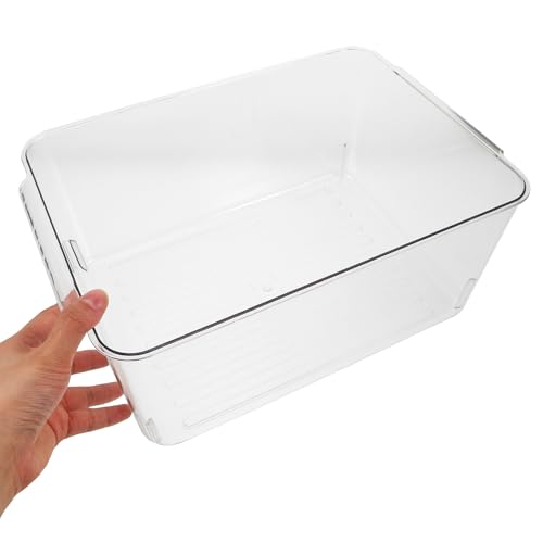 DOITOOL Plastic Betta Fish Tank with Lid, Shatterproof Desktop Turtle Habitat Aquarium for Small Reptiles and Aquatic Pets, Rectangle Carry Handle Design for Home and Office Use