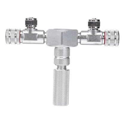 GANAZONO Splitter Connector for Aquarium Metal Inline Tubing Valve for Fish Tank Durable and Sturdy Valve for Standard Aquarium Tubing for Mending Extending