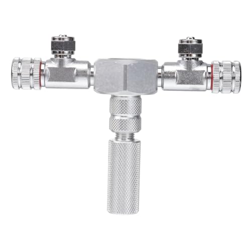 GANAZONO Splitter Connector for Aquarium Metal Inline Tubing Valve for Fish Tank Durable and Sturdy Valve for Standard Aquarium Tubing for Mending Extending