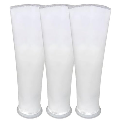 3 Pack Aquarium Filter Sock, 5.1 in / 13 cm Diameter, 15 in / 38 cm Length, Non Woven Fabric Filter Media for Fish Tanks, Sump Pond, Felt Cloth, Helps Keep Water Clear