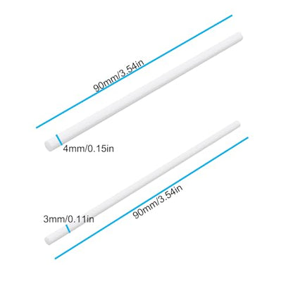 2pcs Ceramic Impeller Shaft 3x90mm and 4x90mm for Fish Tank Water Pump