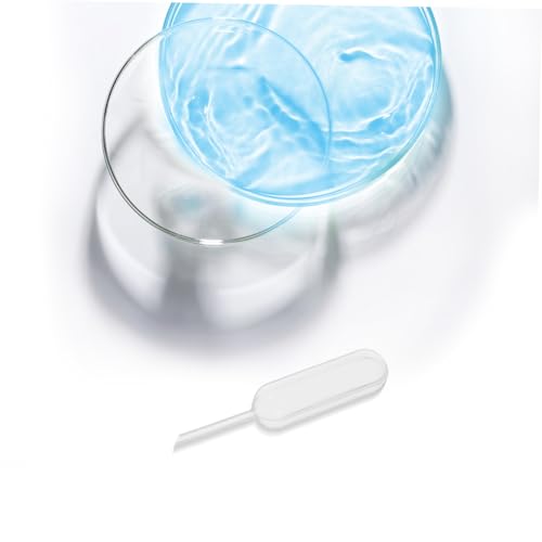 Ipetboom 100pcs Precision Plastic Pipettes Droppers Sample Transfer Pipettes Lab Liquid Measuring Droppers Storage Containers