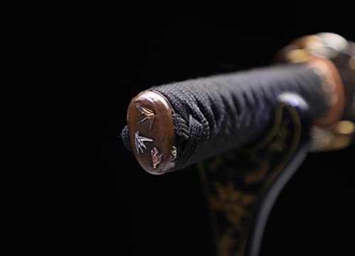 Shinken L6 Steel Katana Clay Tempered Real Samurai Sword - color: Hitatsura Hamon