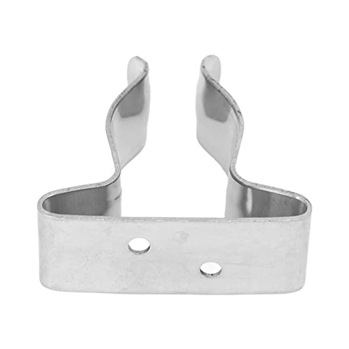 Stainless Steel Boat Hook Spring Clamp Holder Bracket Clip Versatile Hook for Boat RV Home Silver