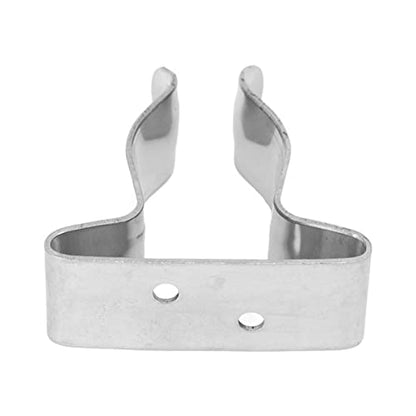 Stainless Steel Boat Hook Spring Clamp Holder Bracket Clip Versatile Hook for Boat RV Home Silver