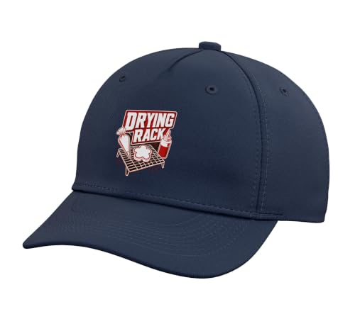 Drying Rack Baking Pastry Chef Adjustable Baseball Hat - color: Navy Blue